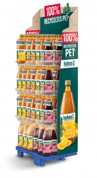 Hohes C künftig in Flaschen aus recyceltem Plastik -